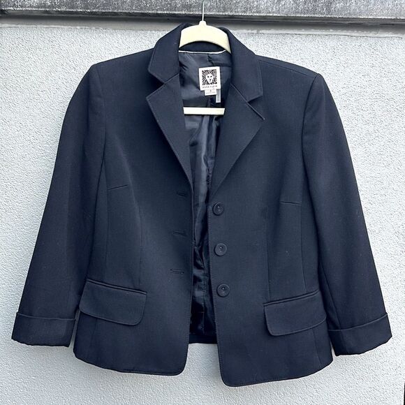 Anne Klein women’s Blazer jacket black - Picture 1 of 9